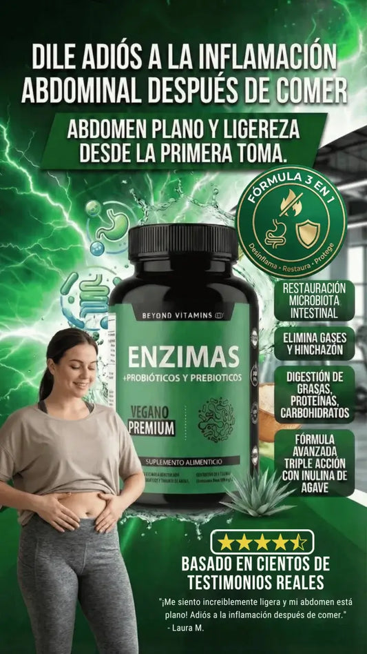 Enzimas + Probióticos y Prebióticos